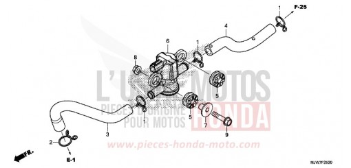 ELECTROVANNE INJECTION D'AIR CB500FAJ de 2018